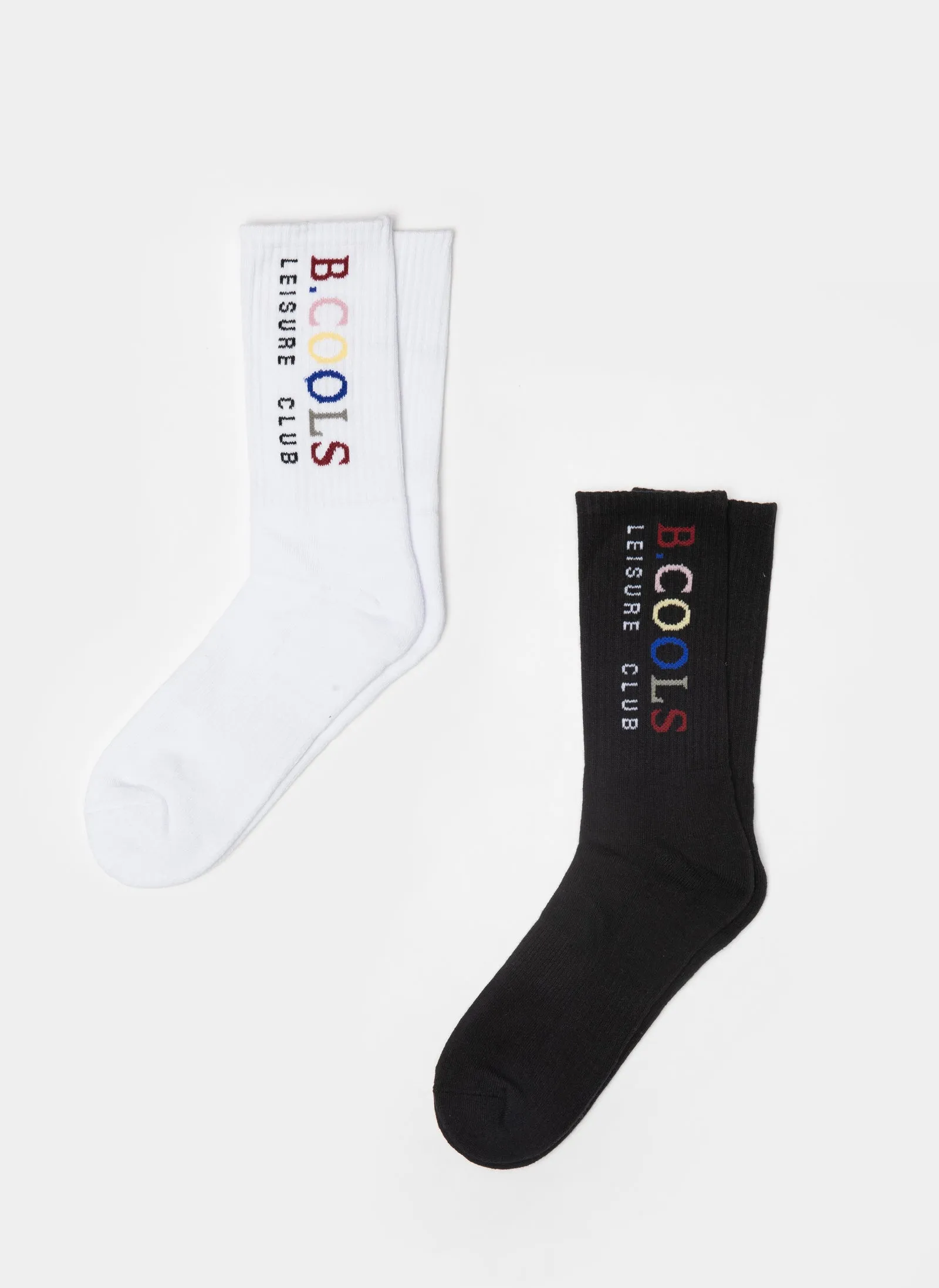 2-Pack Sock White/Black