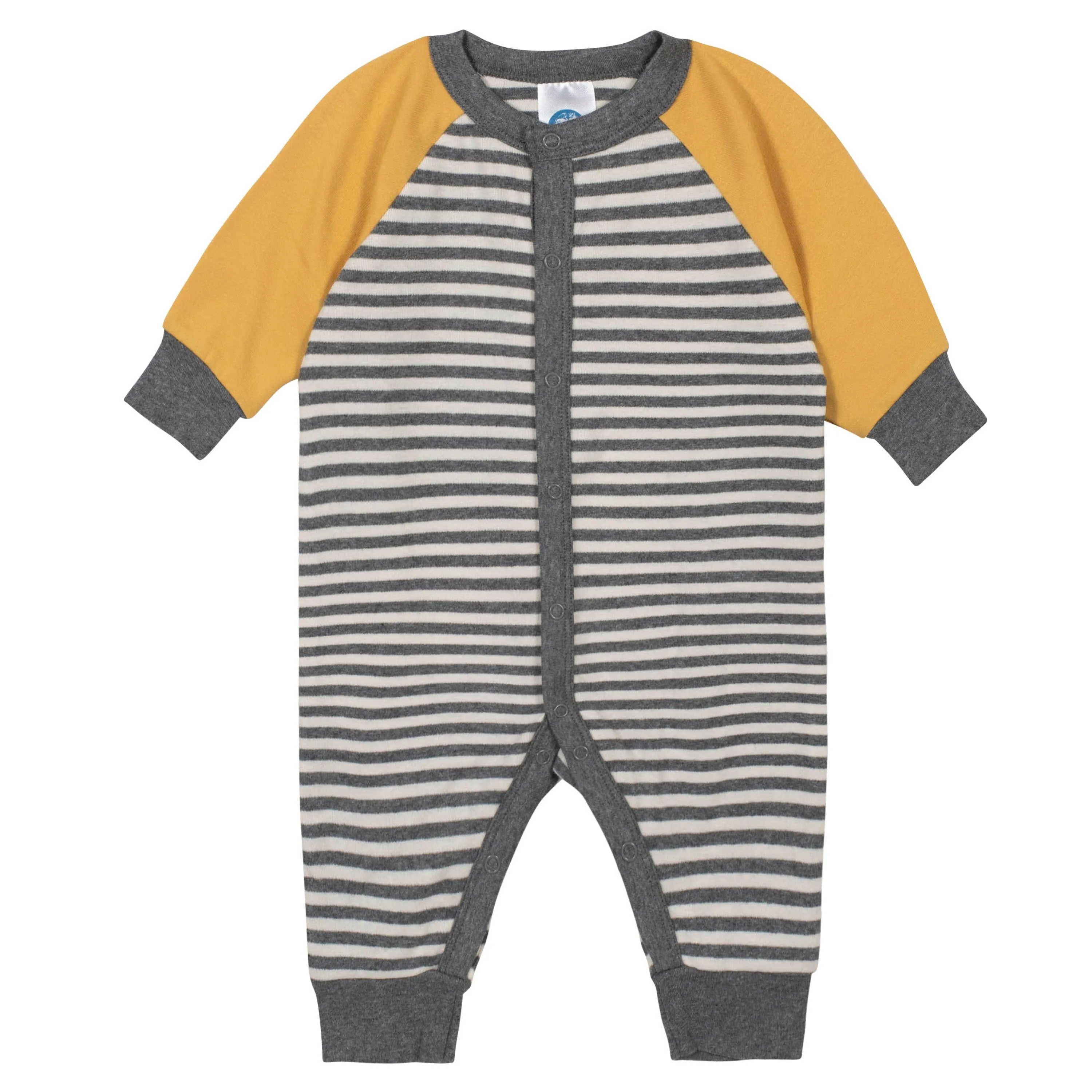 4-Piece Baby Boys Striped Coverall, Gown, and Caps Set