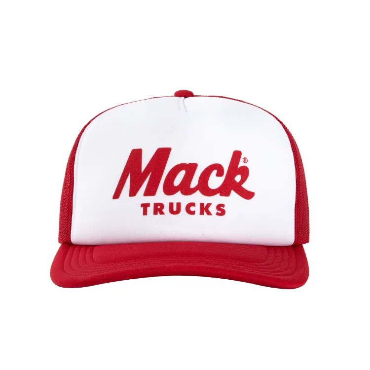 American Needle Mack Big Red Roscoe Trucker - White/Red