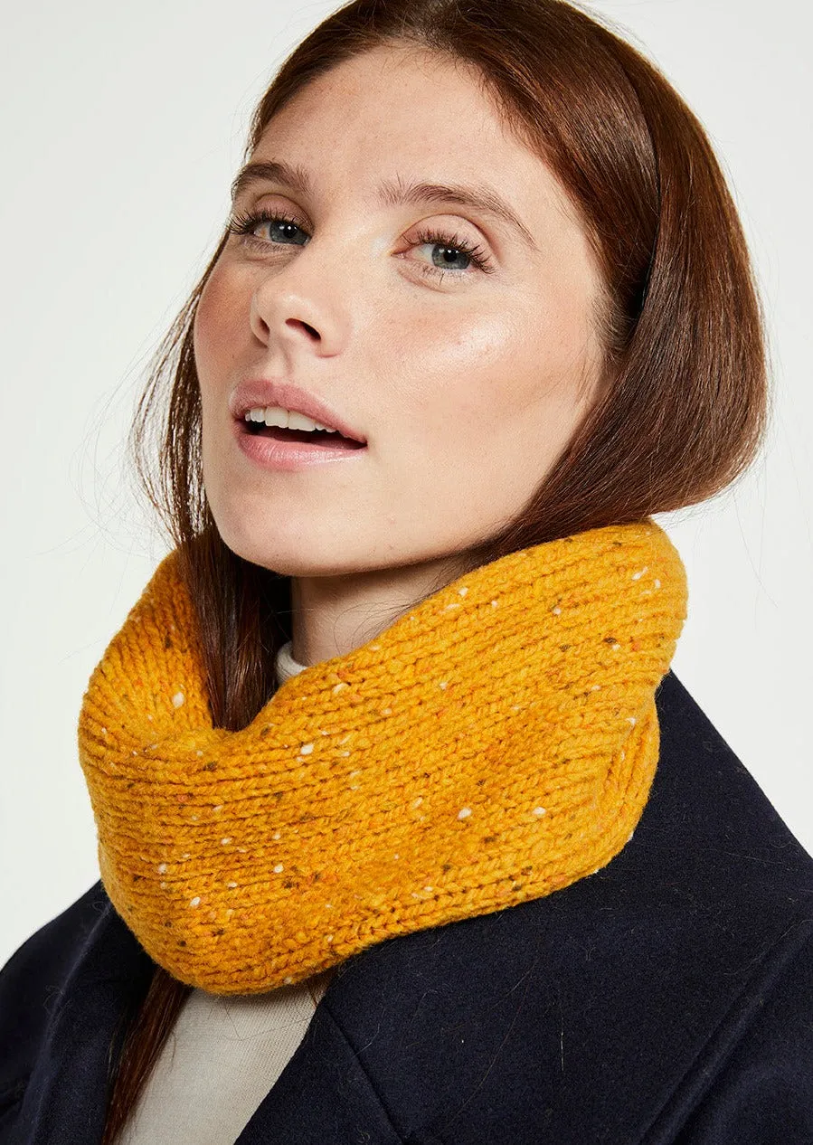 Aran Nepped Snood | Sunflower