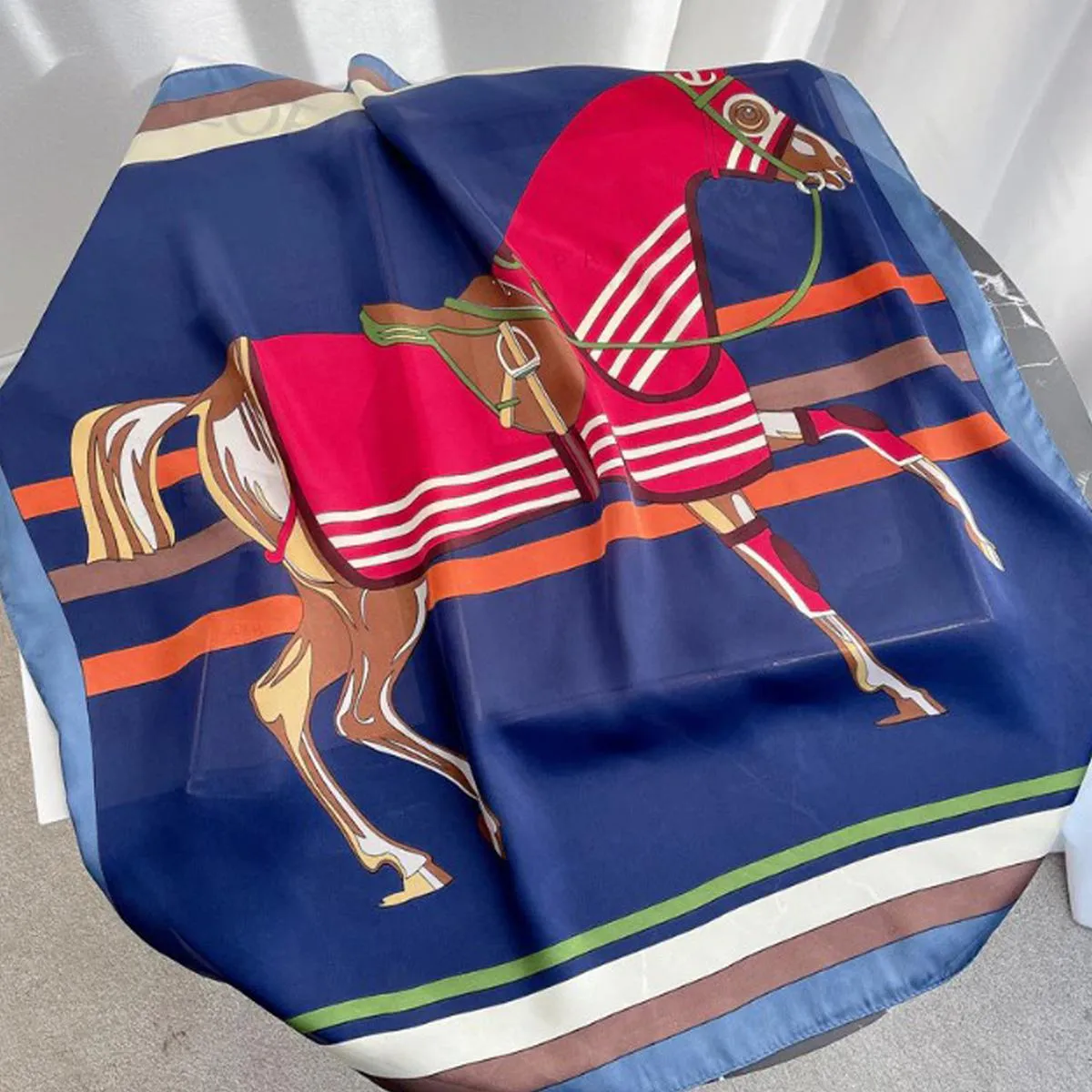 AWST Int'l Classic Equestrian Silky Scarf