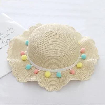 CHFENGASQ Girls Straw Hat