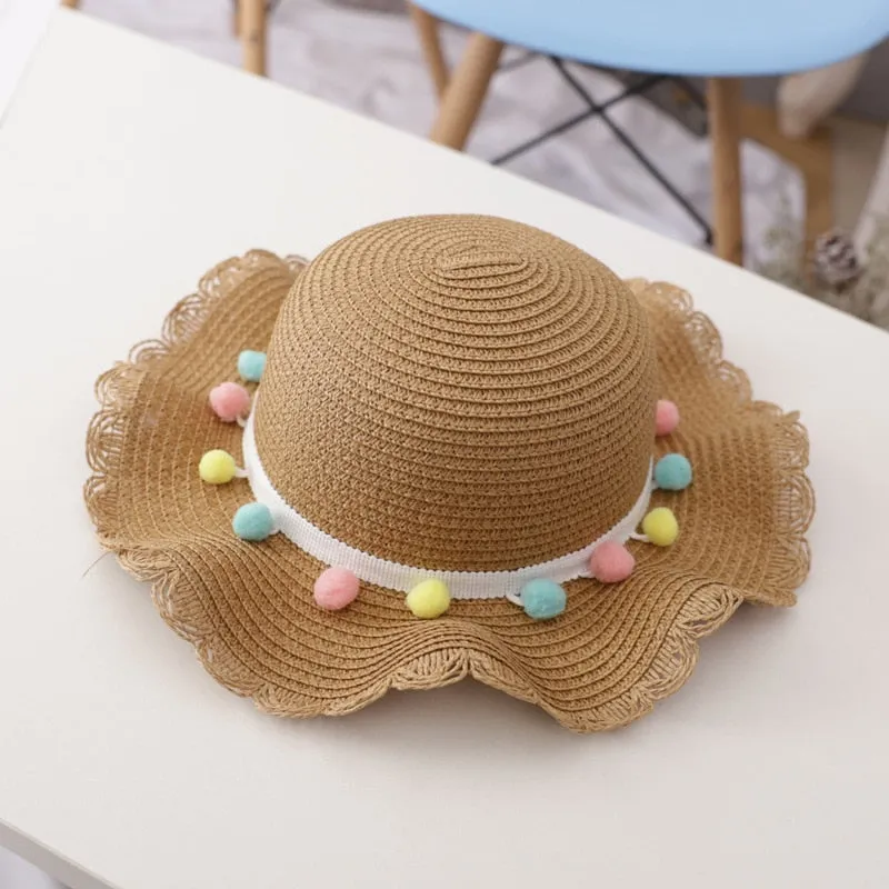 CHFENGASQ Girls Straw Hat