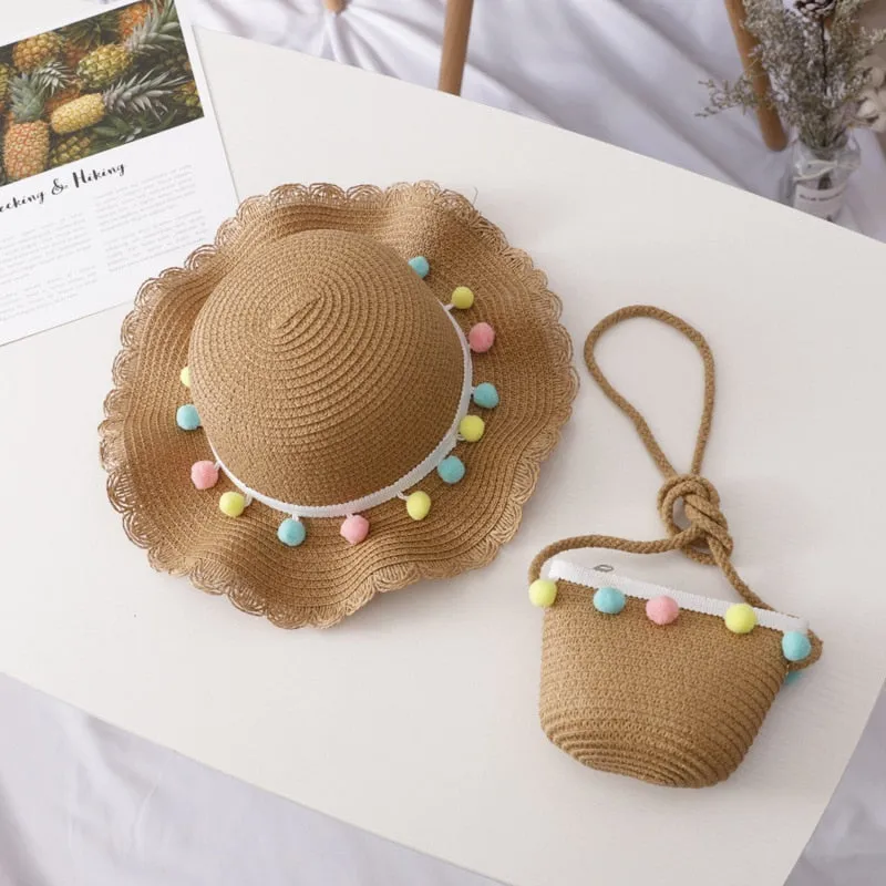 CHFENGASQ Girls Straw Hat