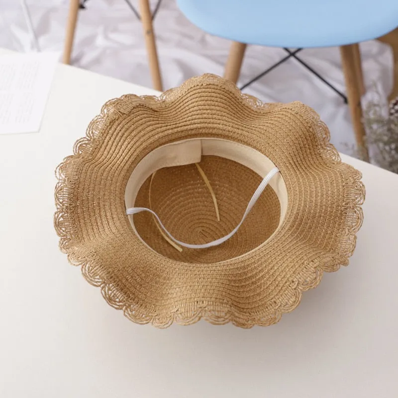 CHFENGASQ Girls Straw Hat