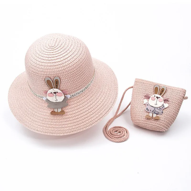 CHFENGASQ Girls Straw Hat