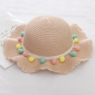 CHFENGASQ Girls Straw Hat