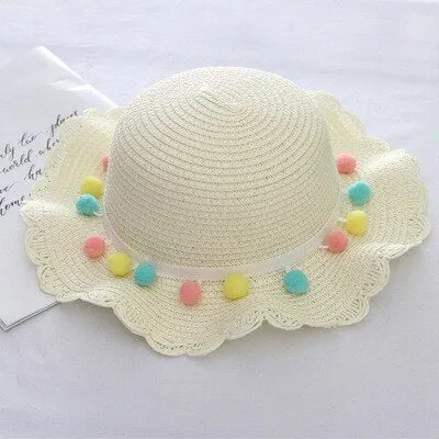 CHFENGASQ Girls Straw Hat