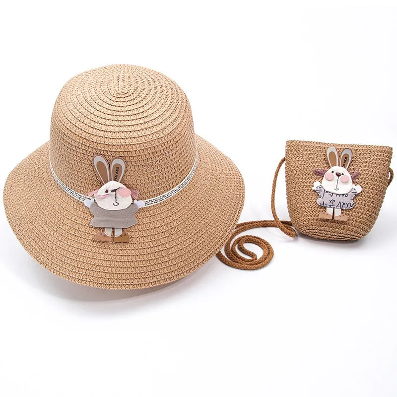 CHFENGASQ Girls Straw Hat