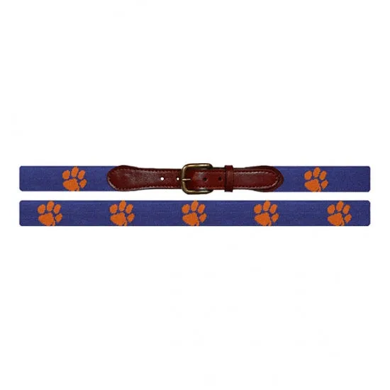 Clemson Purple Needlepoint Belt