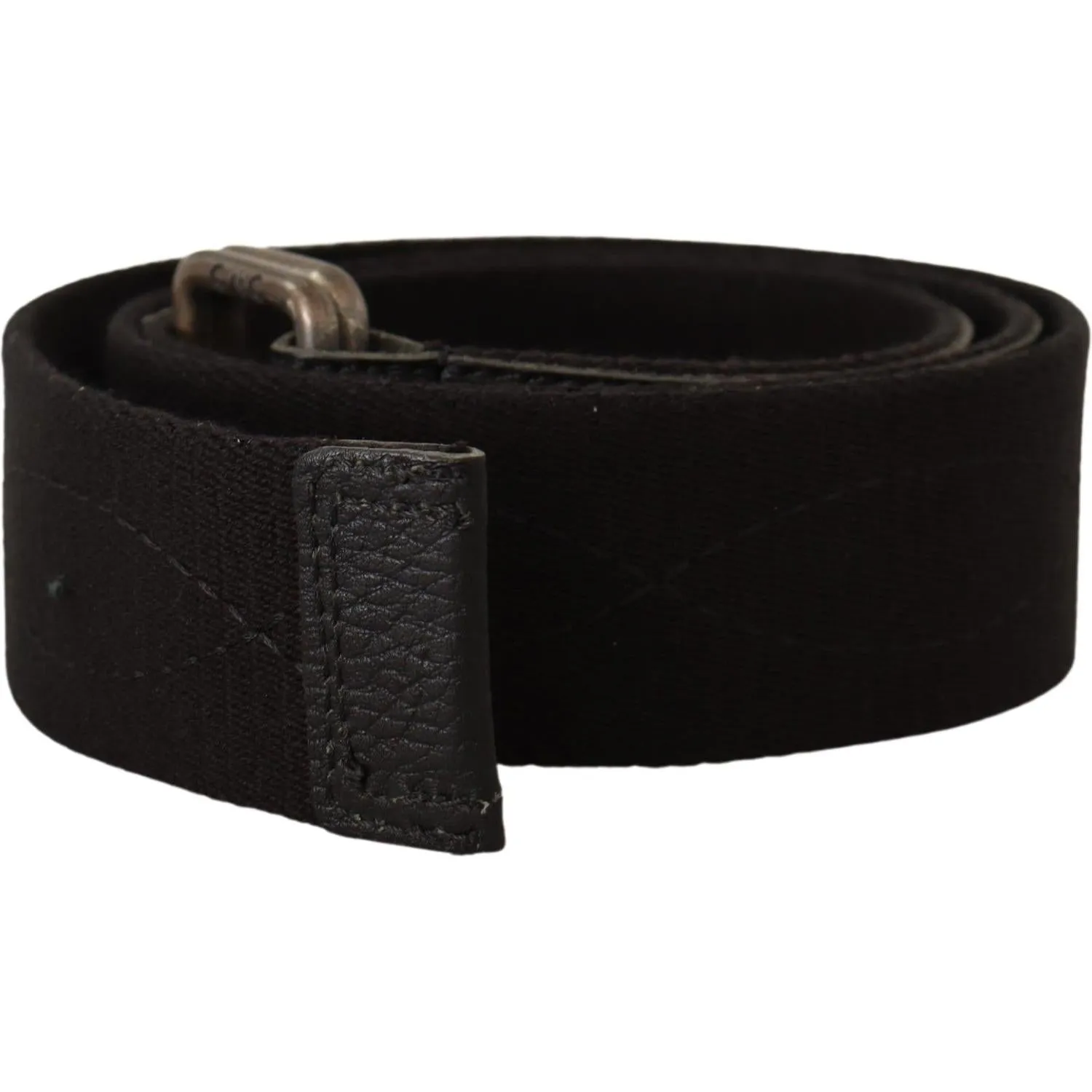 Costume National Elegant Cotton-Leather Blend Fashion Belt