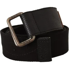 Costume National Elegant Cotton-Leather Blend Fashion Belt