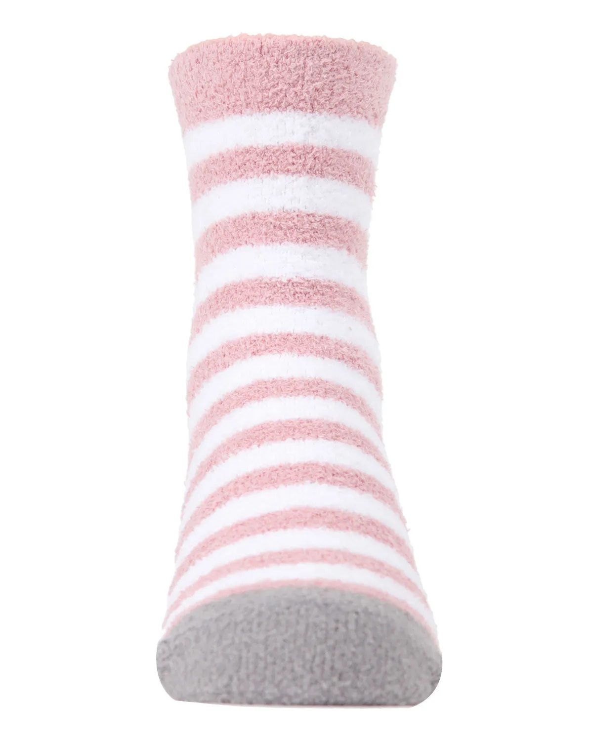 Girl's Kitty Cats Fuzzy Mid-Cut Socks 2-Pack