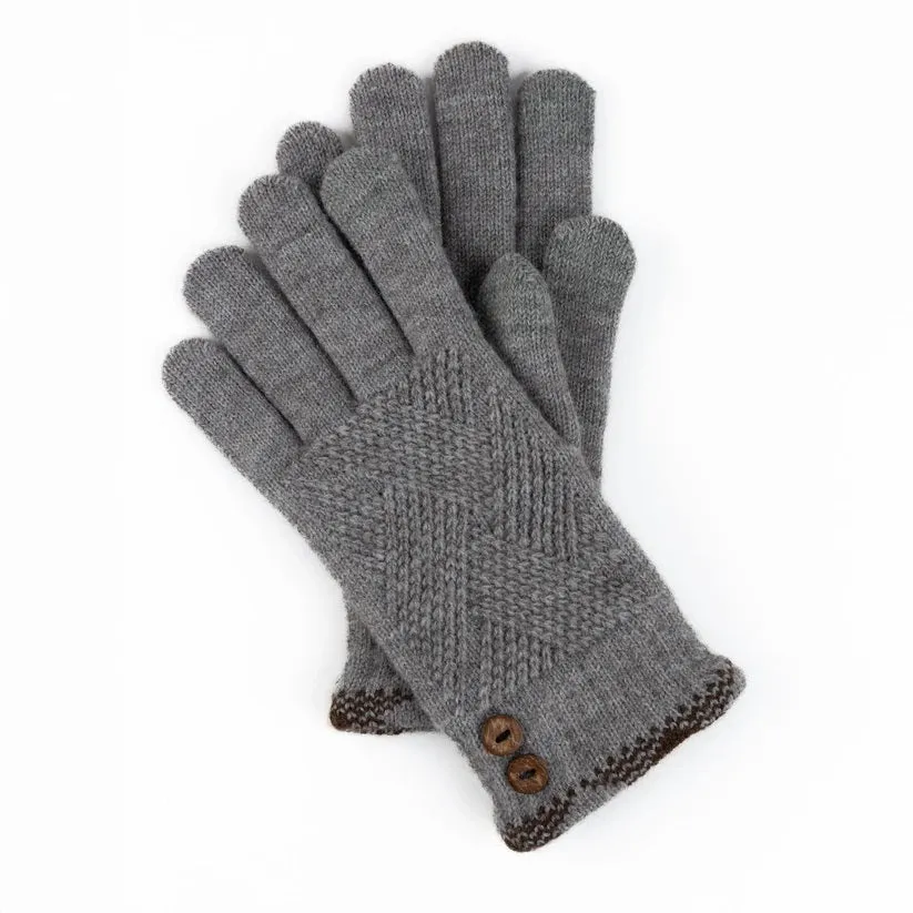 Jadie Plaid Cuff Gloves