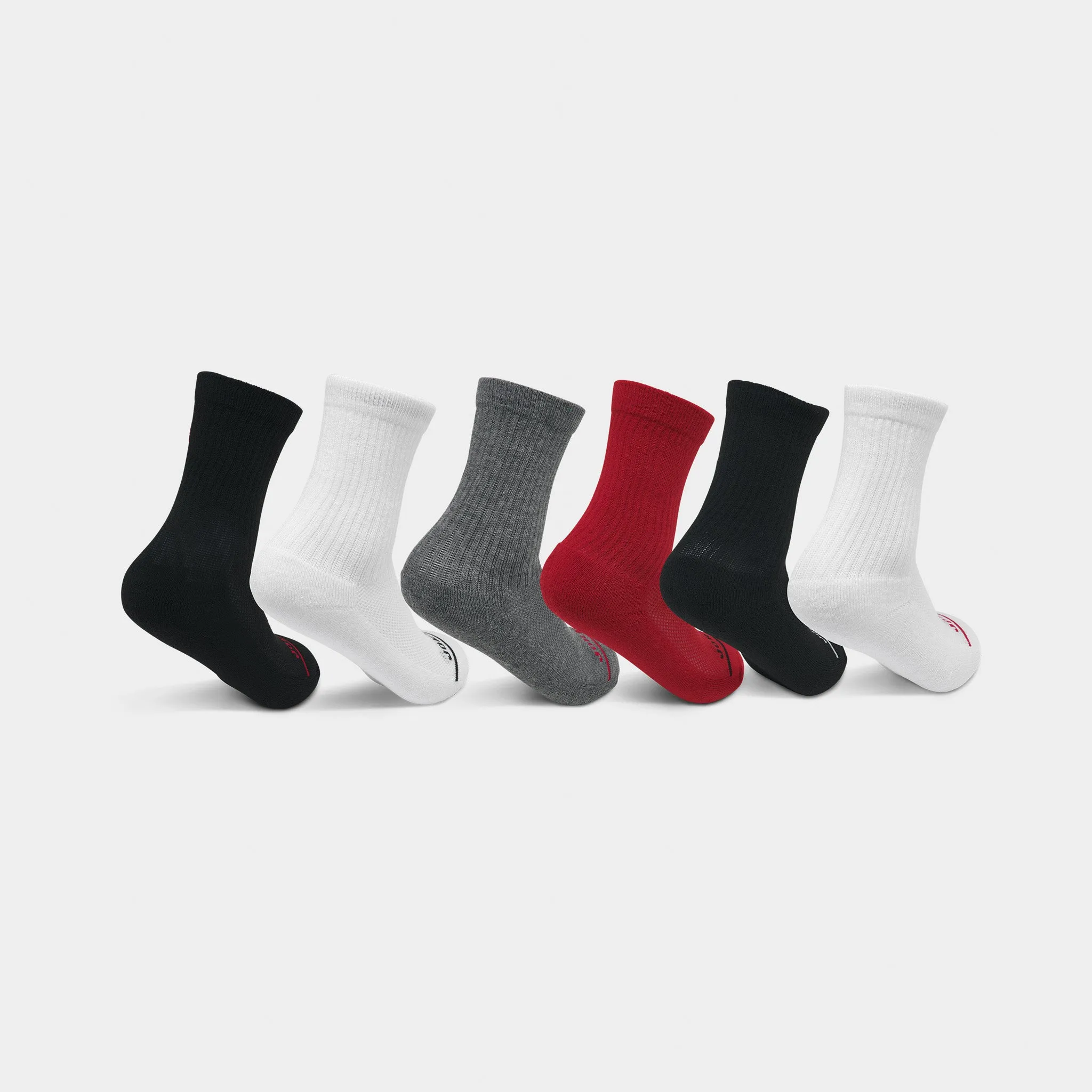 Jordan Legend Juniors' Crew Socks Box Set (6 Pack) / Multi