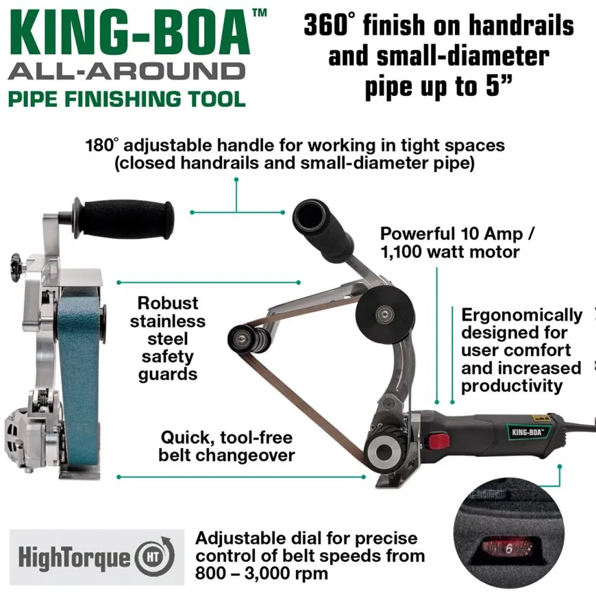 KING-BOA™ Round Tubing Sander