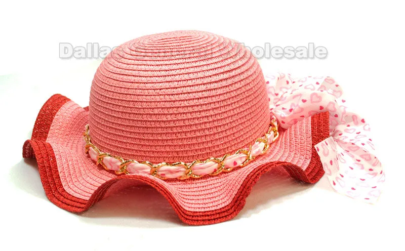 Little Girls Straw Hats Wholesale