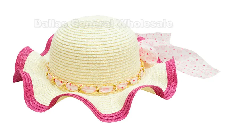 Little Girls Straw Hats Wholesale