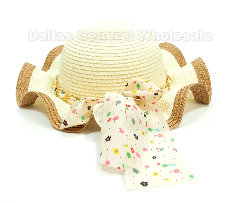 Little Girls Straw Hats Wholesale