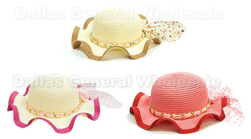 Little Girls Straw Hats Wholesale