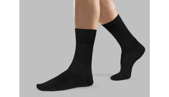 Mechaly Men's Solid Plain Dress Socks (10-13) - Ships Next Day!