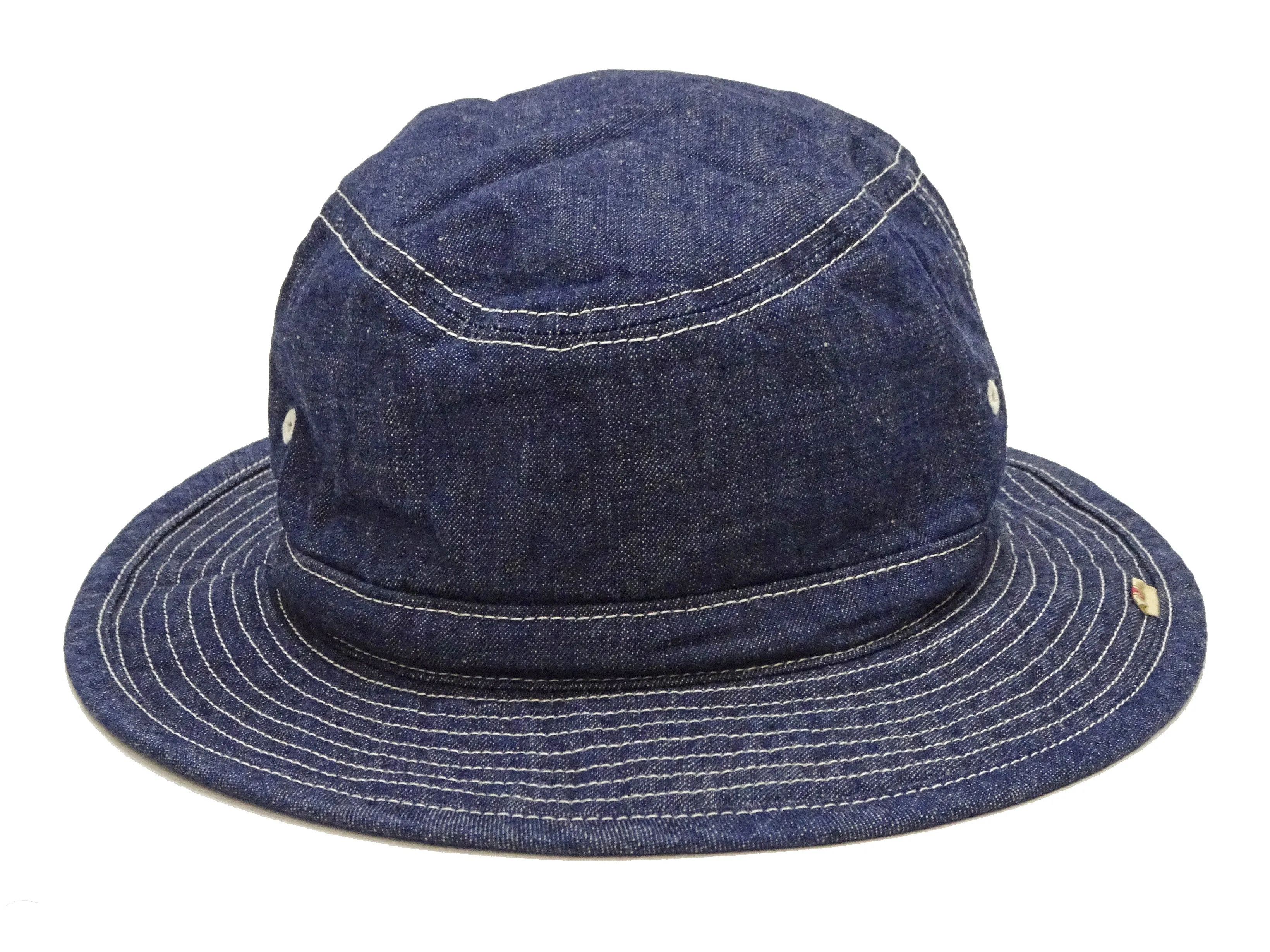 Momotaro Jeans Denim Bucket Hat Men's Casual Daisy Mae Hat Style Indigo Denim Boonie Hat MZCA0001