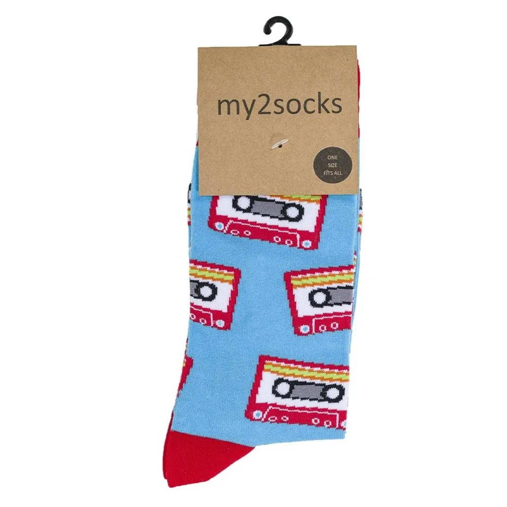 My2Socks: Cassette Retro Aqua