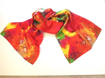 Pangborn Over the Rainbow XL Oblong Silk Scarf