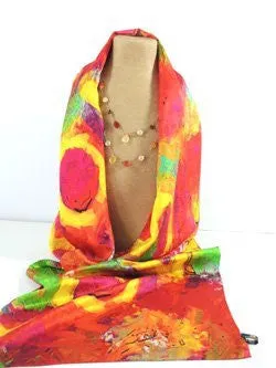 Pangborn Over the Rainbow XL Oblong Silk Scarf