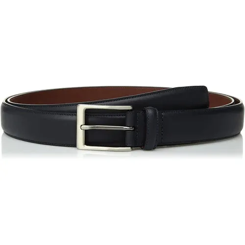 Perry Ellis Portfolio Mens Amigo Dress Belt | Color Navy, Size 32