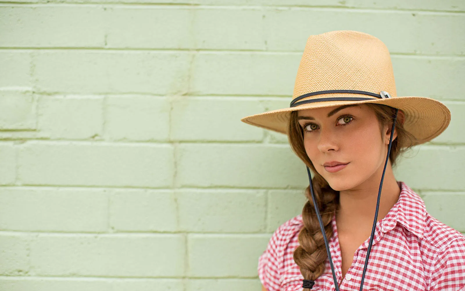 PHOEBE WIDE BRIM PANAMA STRAW HAT