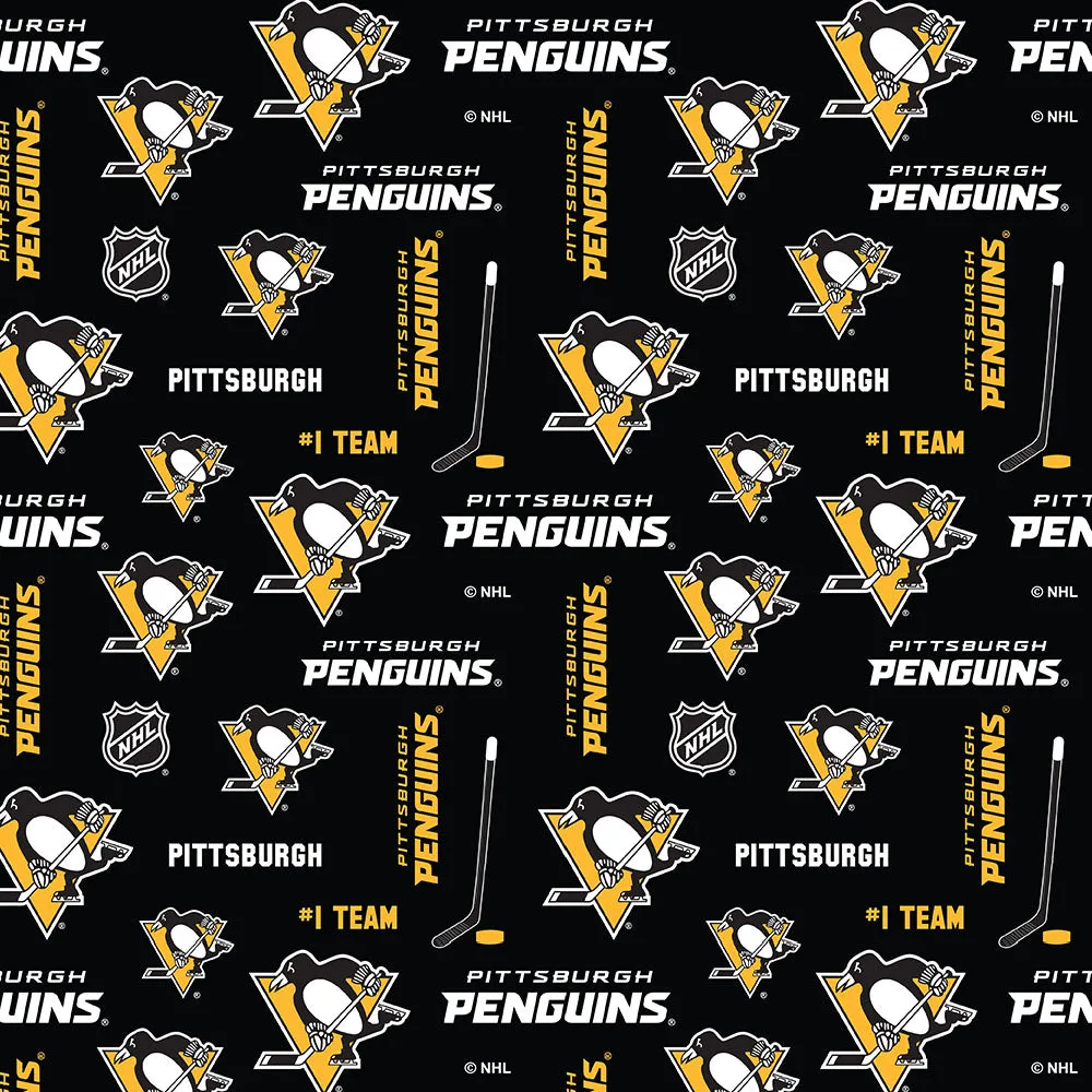 Pittsburgh Penguins - NHL Cotton Print - Logo