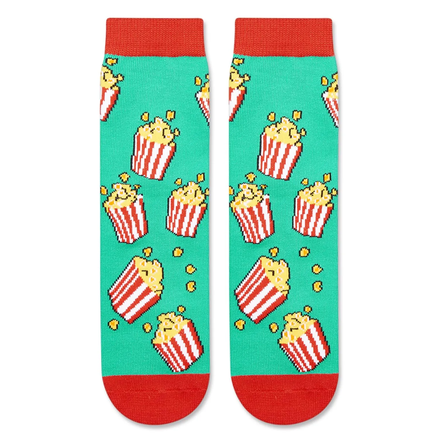 Popcorn Socks for Boy Kids - Funny Popcorn socks for Kids 7-9 Years Old, Fun Crazy Socks For Boys Girls, Movie Night Gifts