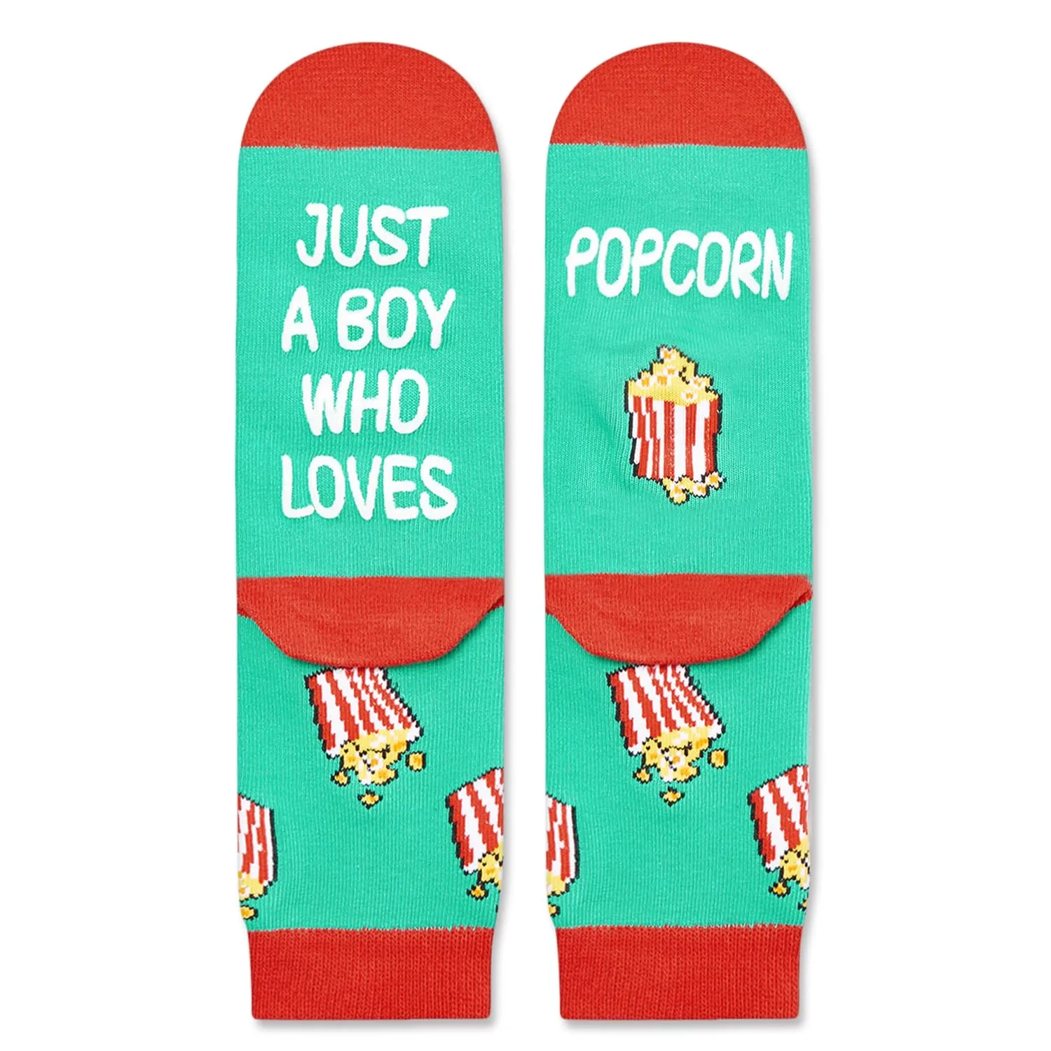 Popcorn Socks for Boy Kids - Funny Popcorn socks for Kids 7-9 Years Old, Fun Crazy Socks For Boys Girls, Movie Night Gifts