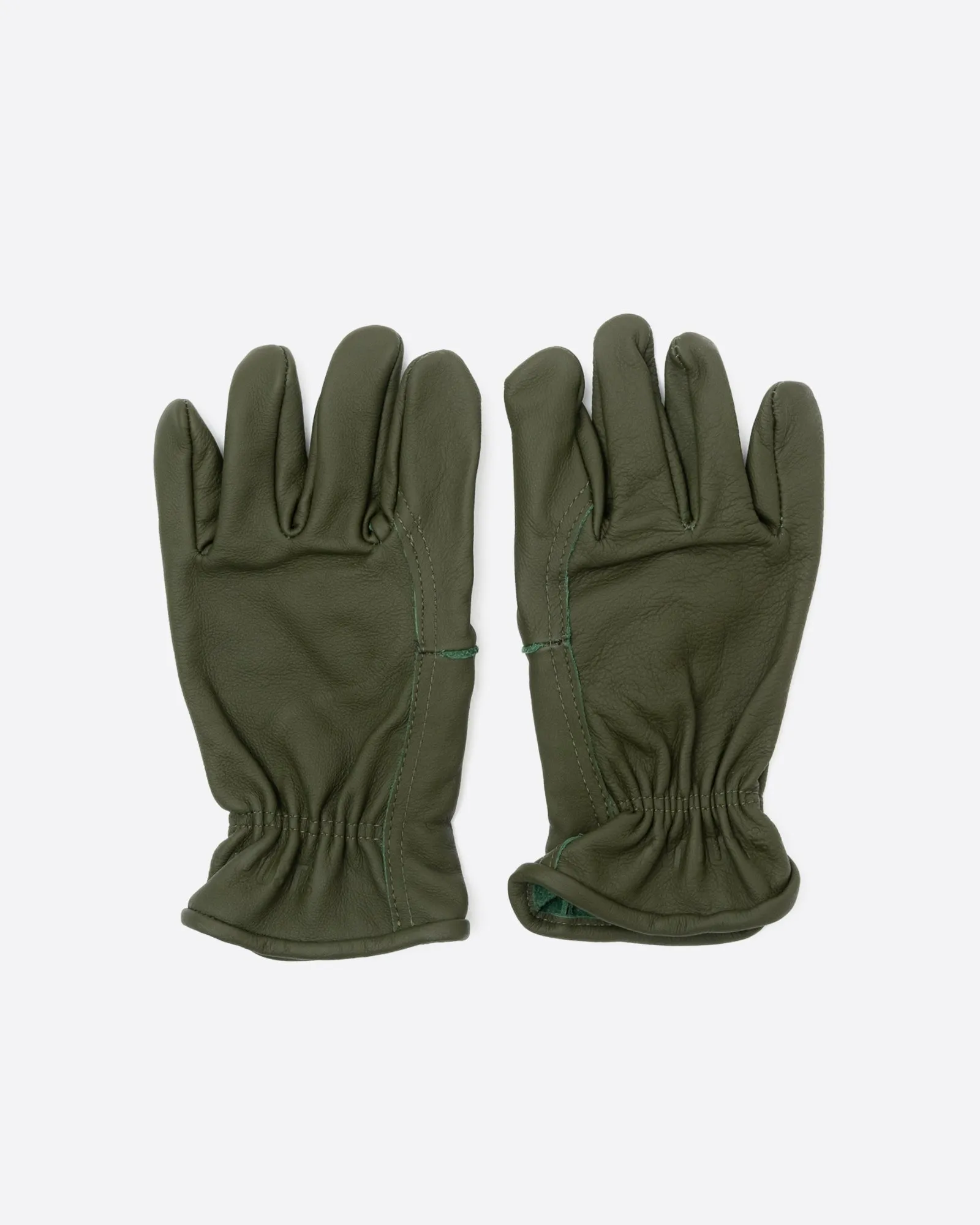 Power Gloves Leather Green