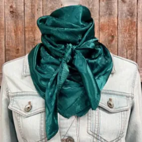 Rodeo Drive Emerald Jacquard Wild Rag