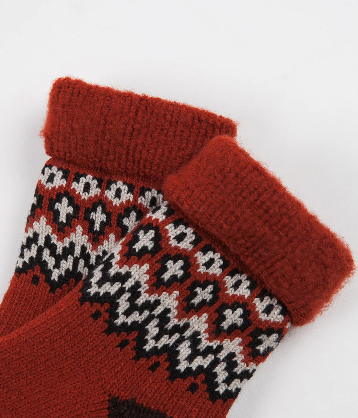 RoToTo Comfy Room Socks - Nordic Red