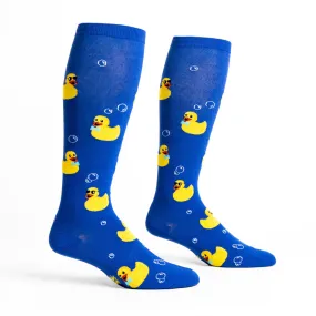 Rubber Duckie Knee High Socks in Extra Stretchy for Wide Calves