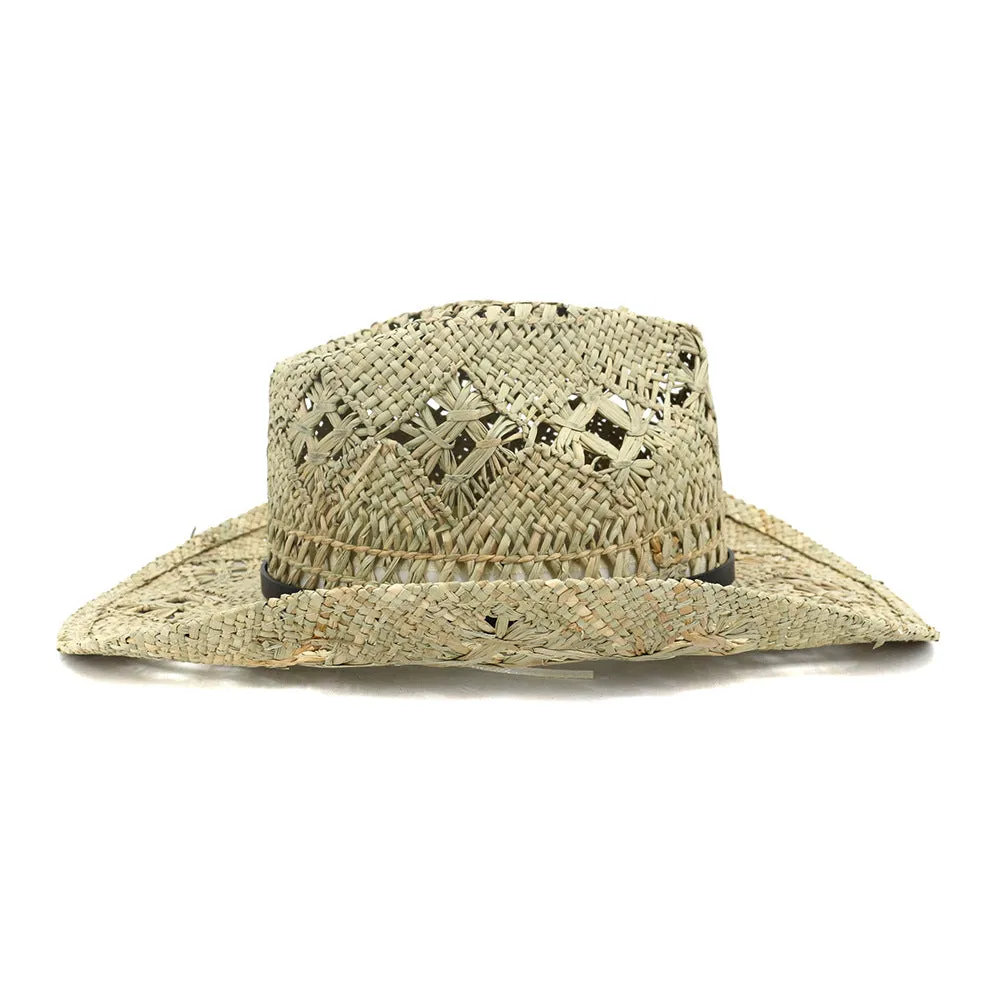 Straw Cowboy Hats Men's and Women's Cowboy Hat Sun Protection Sun Hat