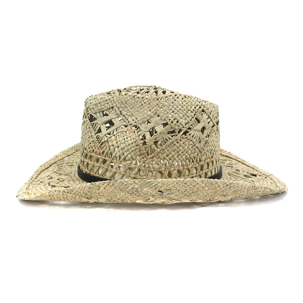 Straw Cowboy Hats Men's and Women's Cowboy Hat Sun Protection Sun Hat