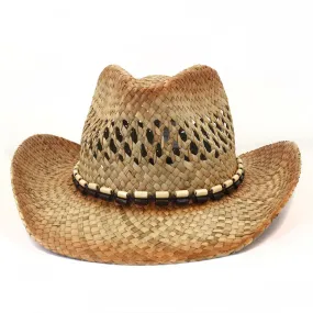 Straw Cowboy Hats Spring/Summer Travel Sun Protection Sun Hat Woven Straw Hat