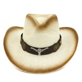 Straw Cowboy Hats Straw Cowboy Hat Outdoor Seaside Beach Hat