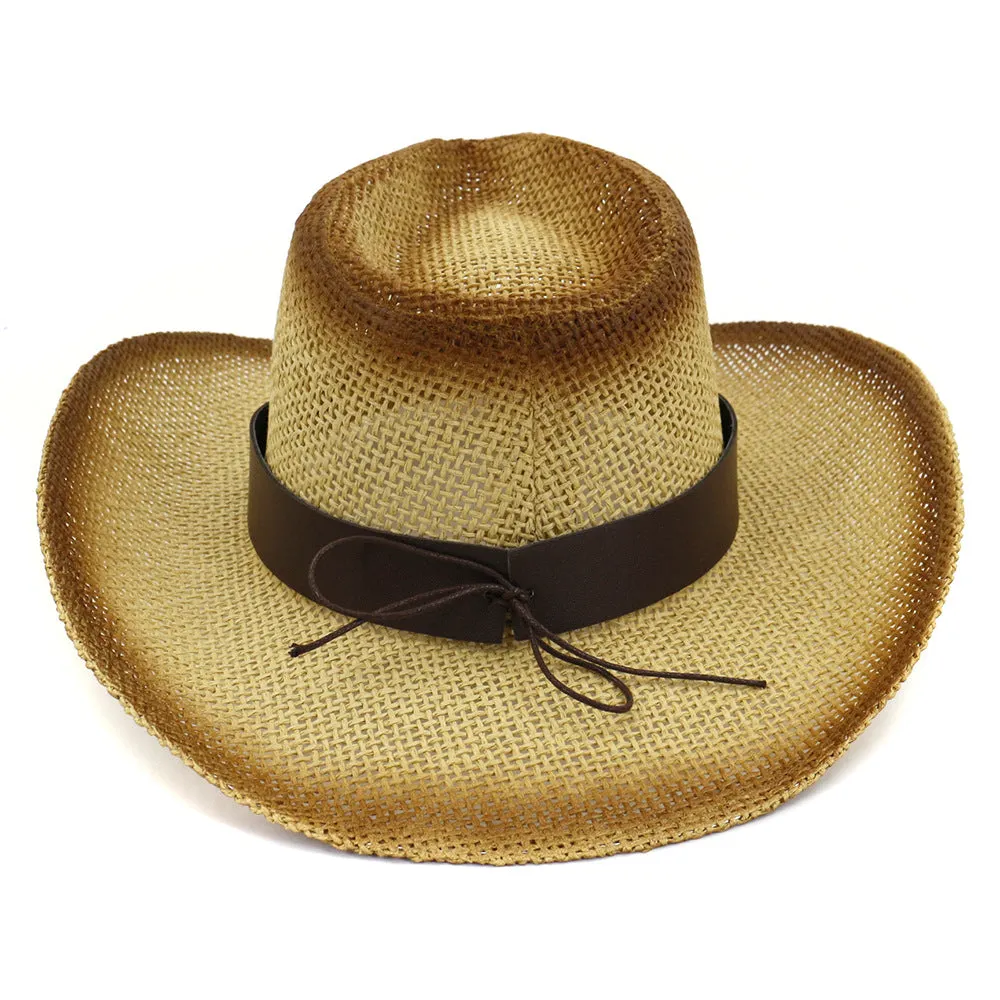 Straw Cowboy Hats Straw Cowboy Hat Outdoor Seaside Beach Hat