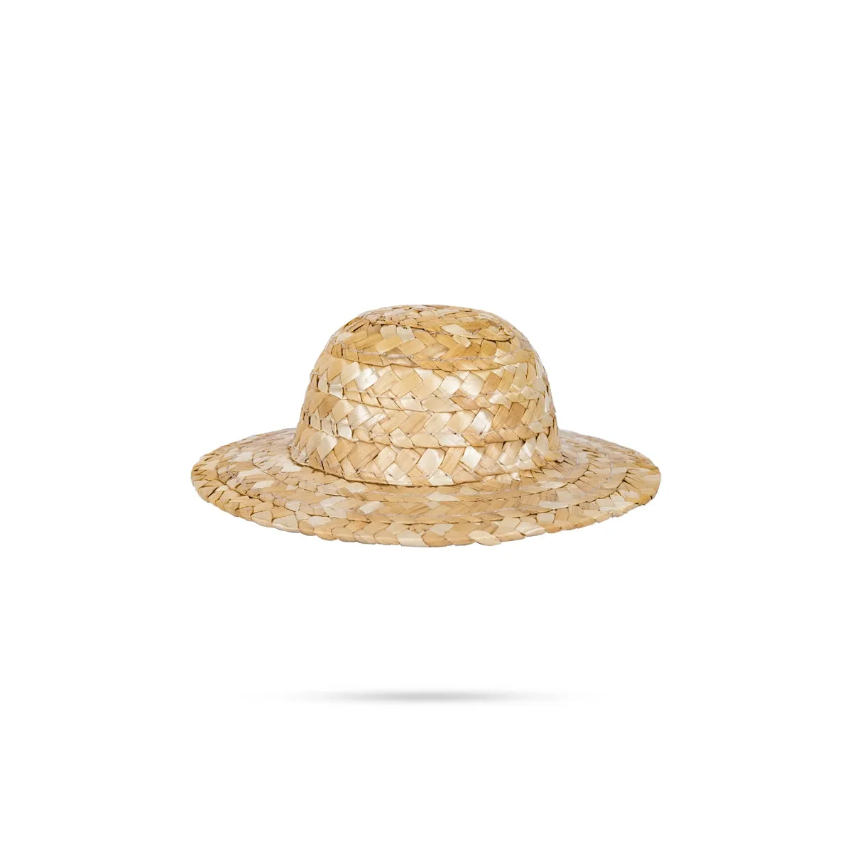 Straw Hat - 2 x 5 Inches | Straw Cap/ Grass Cap/ Jewelry Accessories for Deity