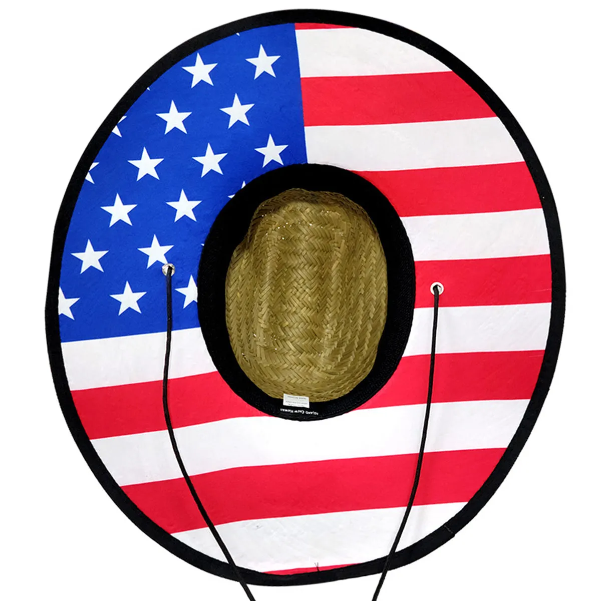 STRAW HAT: AMERICAN FLAG