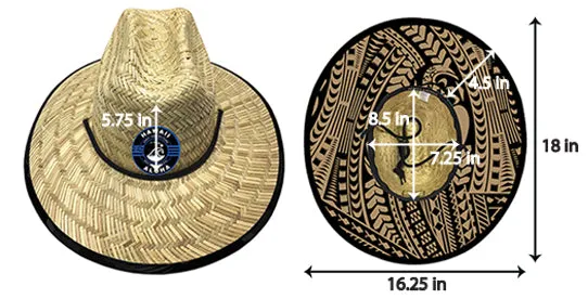 STRAW HAT: AMERICAN FLAG