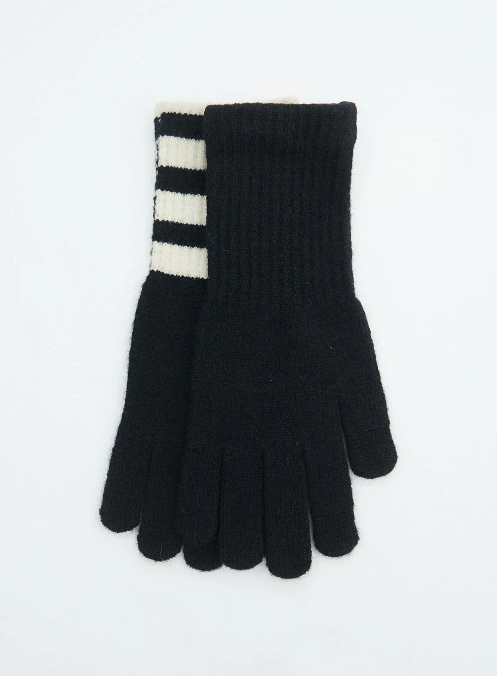 Stripe Knit Gloves IN317