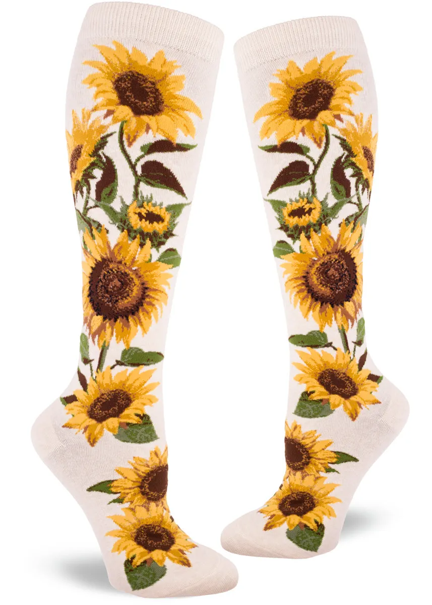 Sunflower Knee Socks