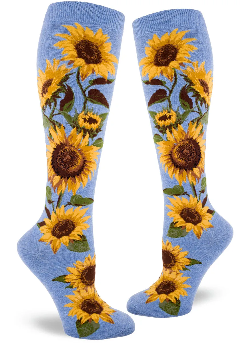 Sunflower Knee Socks