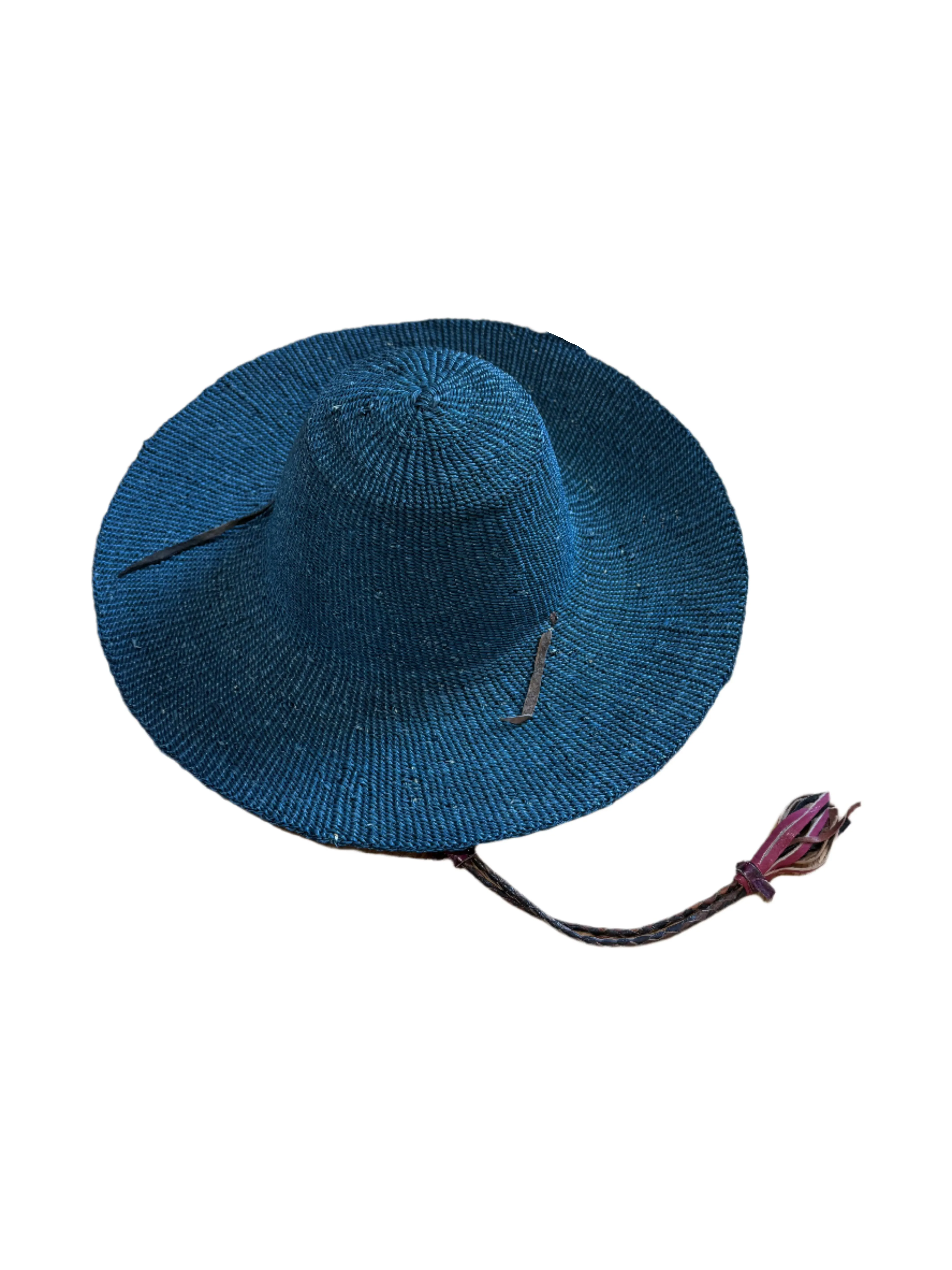 Teal Straw Hat